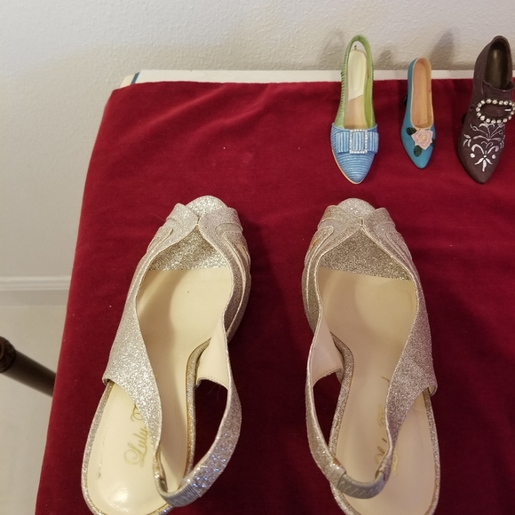 Gold high heels size 8 - Picture 6 of 6